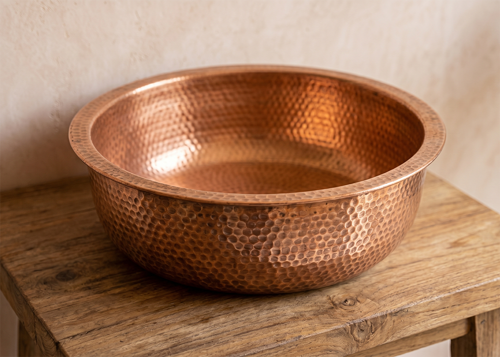 baskom tembaga handmade