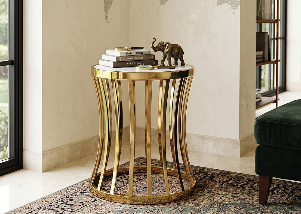 side table kuningan custom